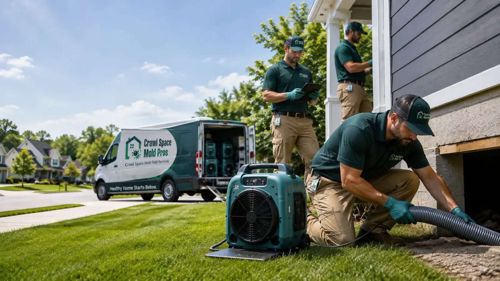 Crawl Space Mold Removal in Franklin, VA